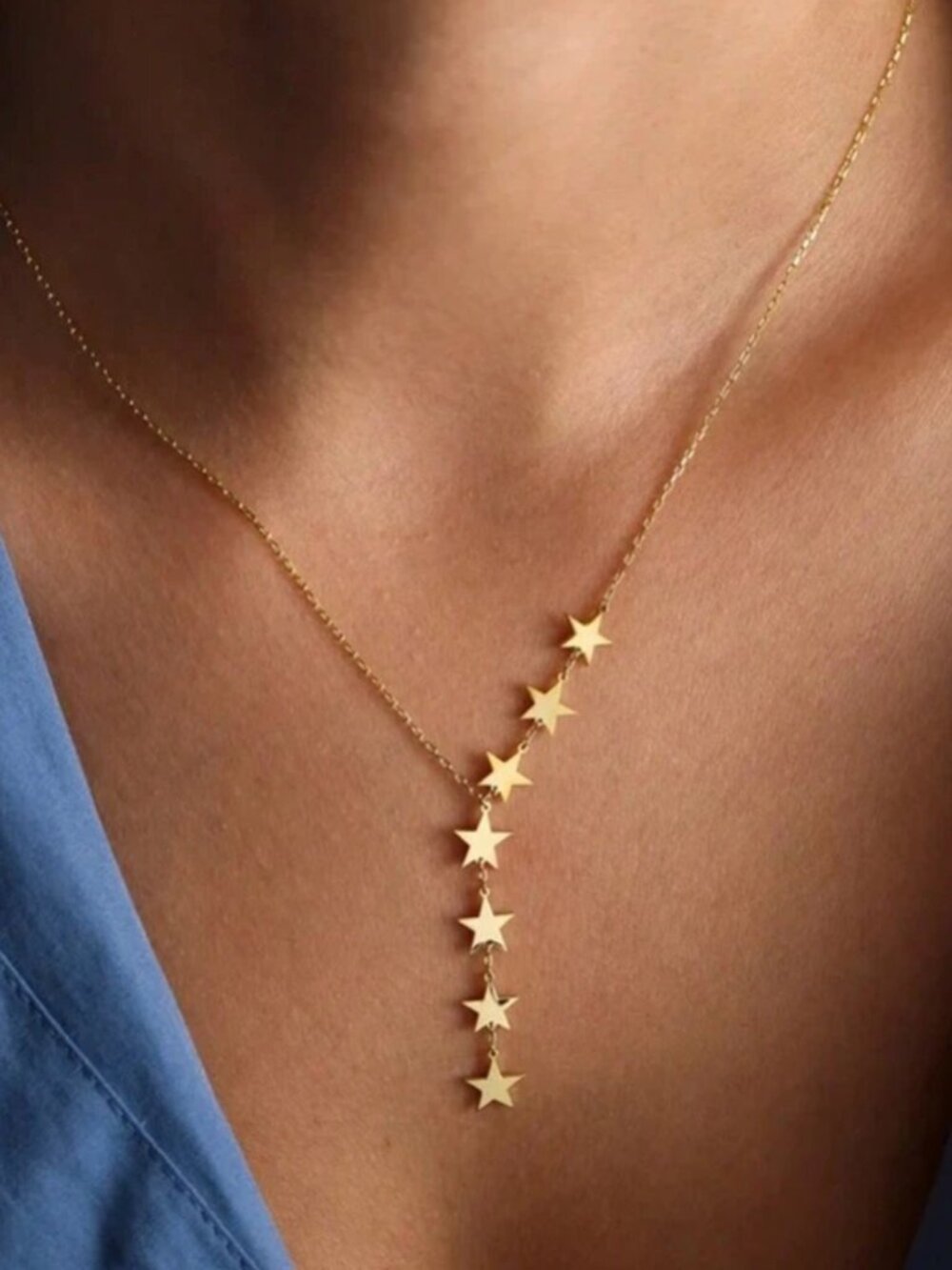 Gold Star YStyle Necklace M677